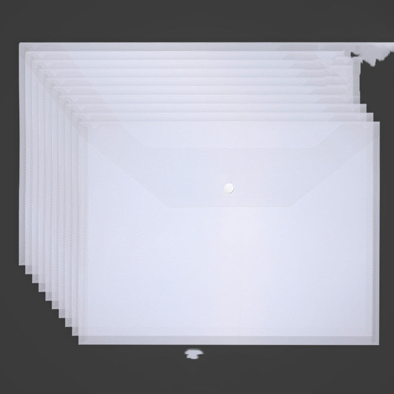 Transparent A4 File Snap Storage
