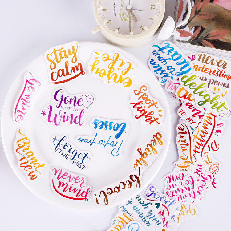Journal Calligraphy Stickers