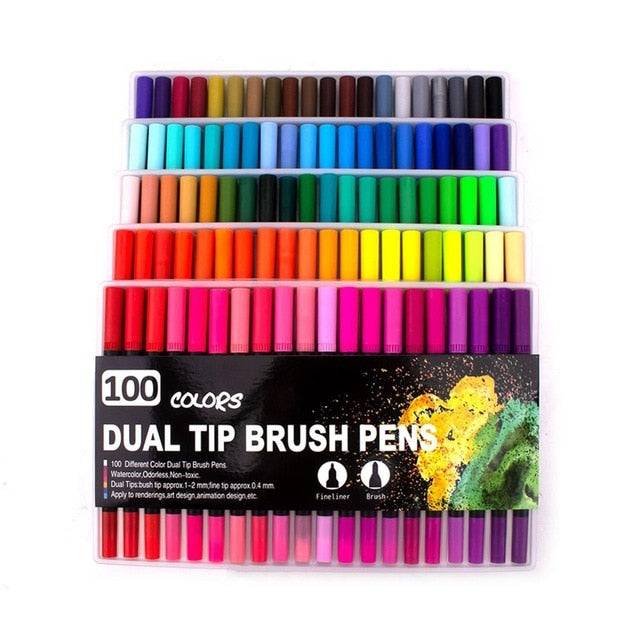 Dual Tip Brush Pen Set